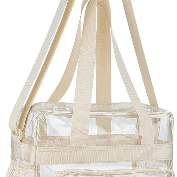 Premium Stadium Approved Clear Tote Bag - Adjustable Strap & Easy Clean - Picture 3 of 9